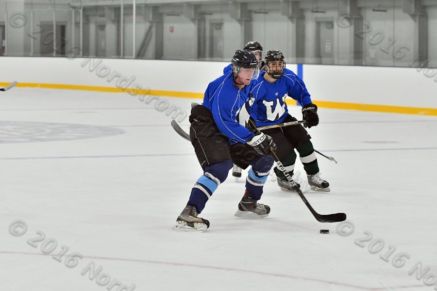 Wheaton College Men\'s Ice Hockey vs Middlesex Community College. - Photo By: KEITH NORDSTROM